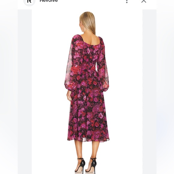 Steve Madden Laine Dress Floral Long Sleeve NWT - Picture 2 of 11